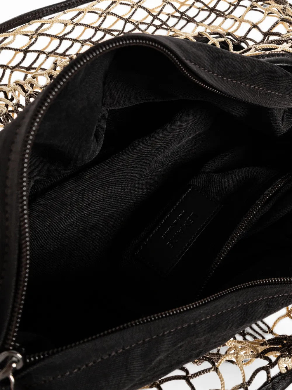 Close up of Tan bag, showing detail