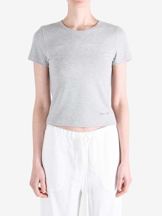 Grey t-shirt, front view