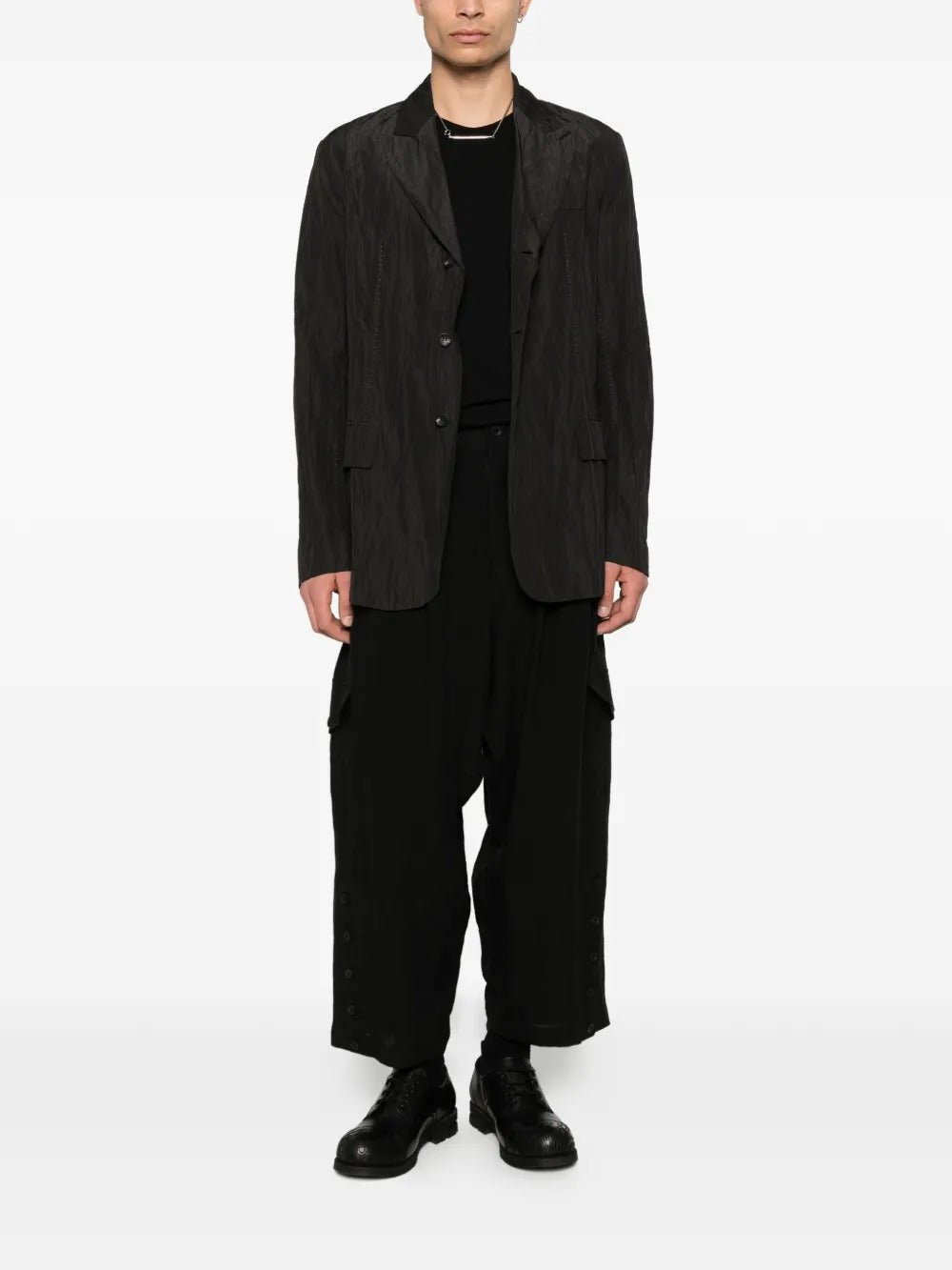 Black pants, full body view