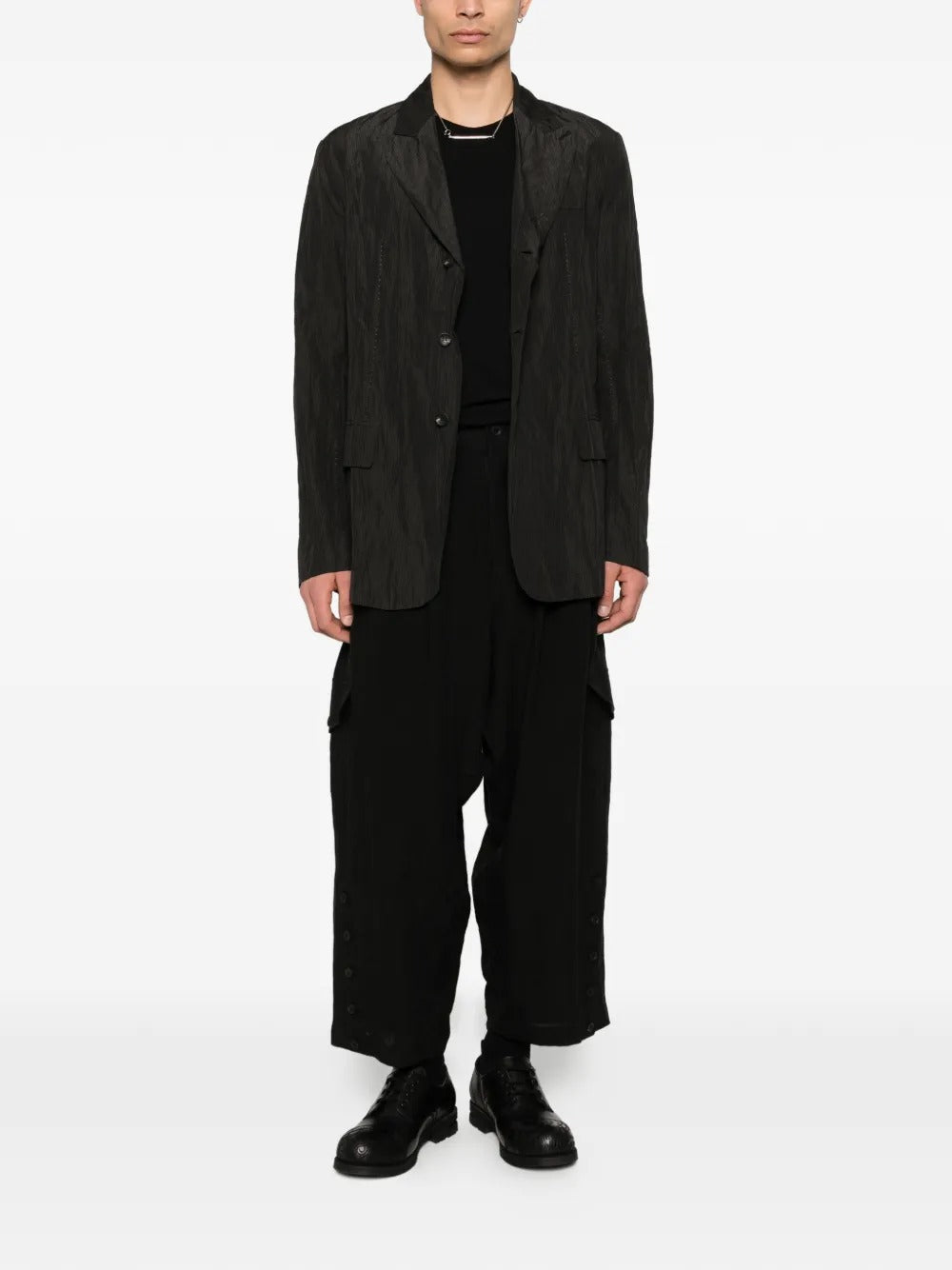 Black pants, full body view