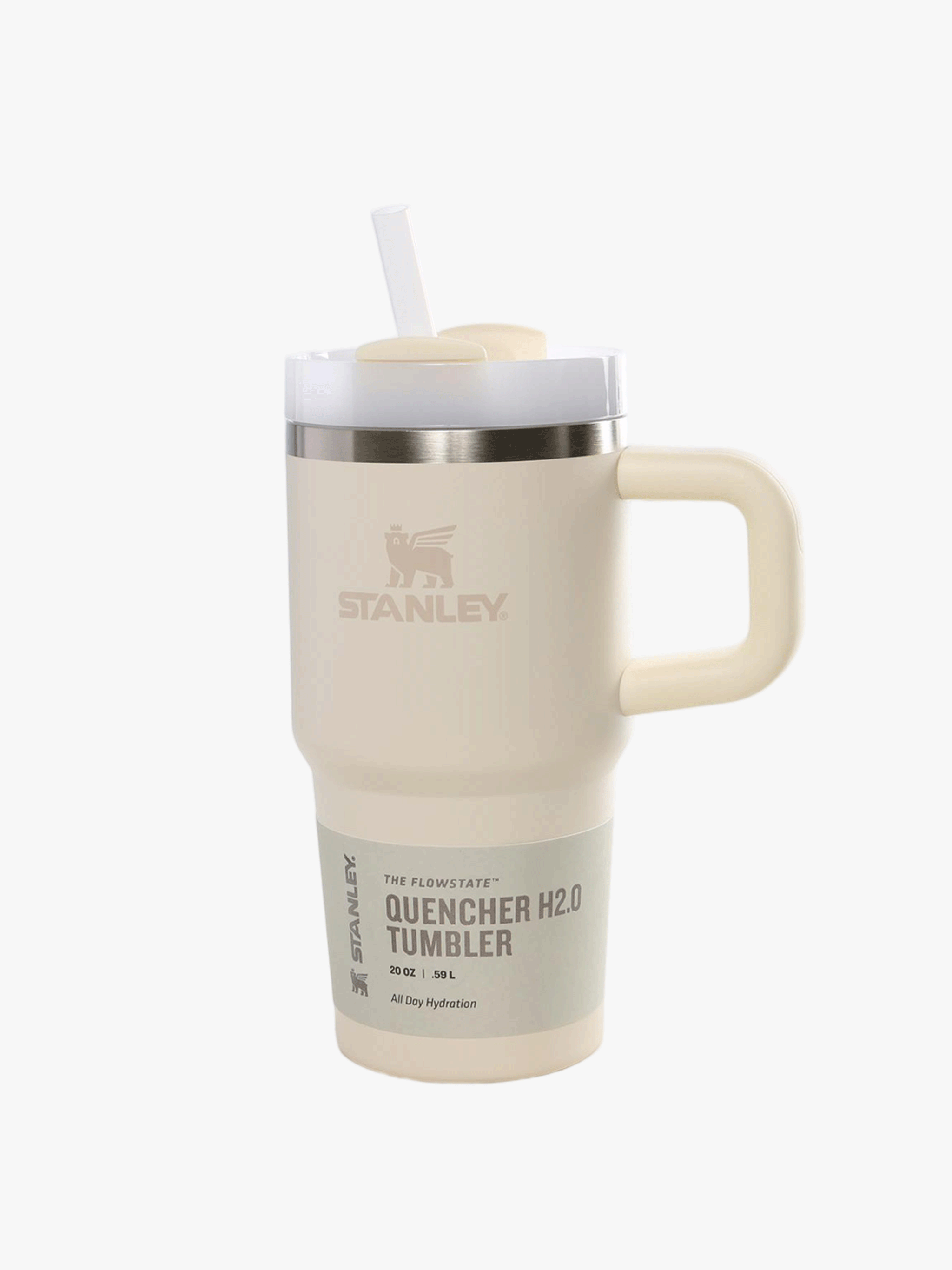 Tan tumbler,front view