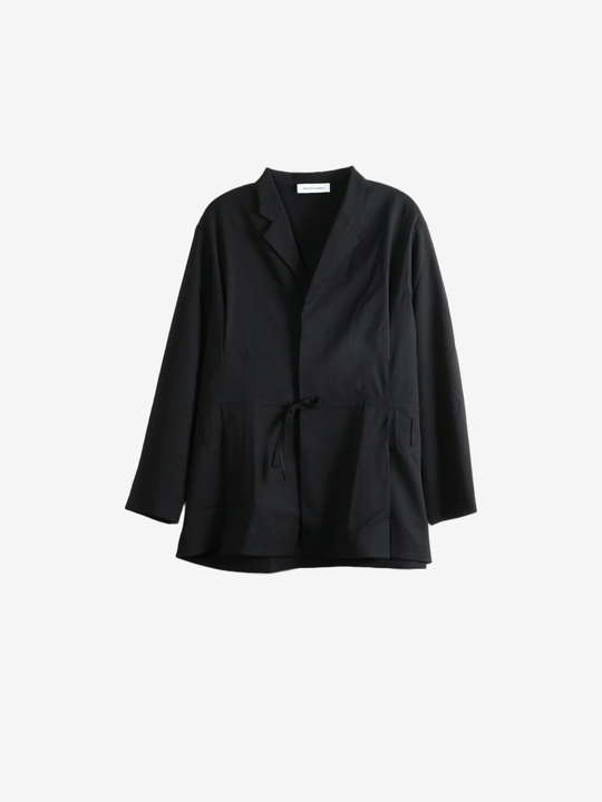 Black jacket, front view