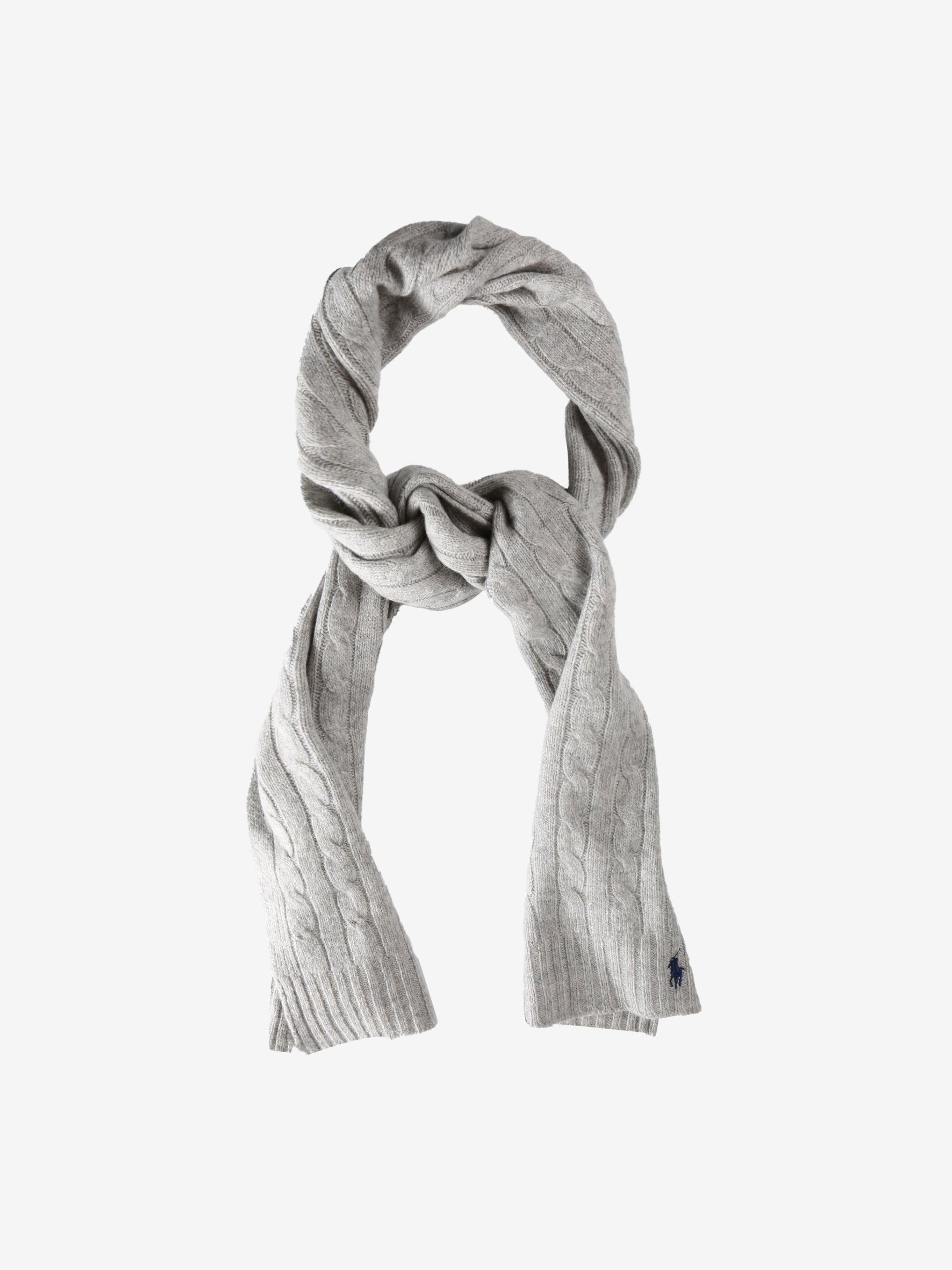 Grey scarf, front view