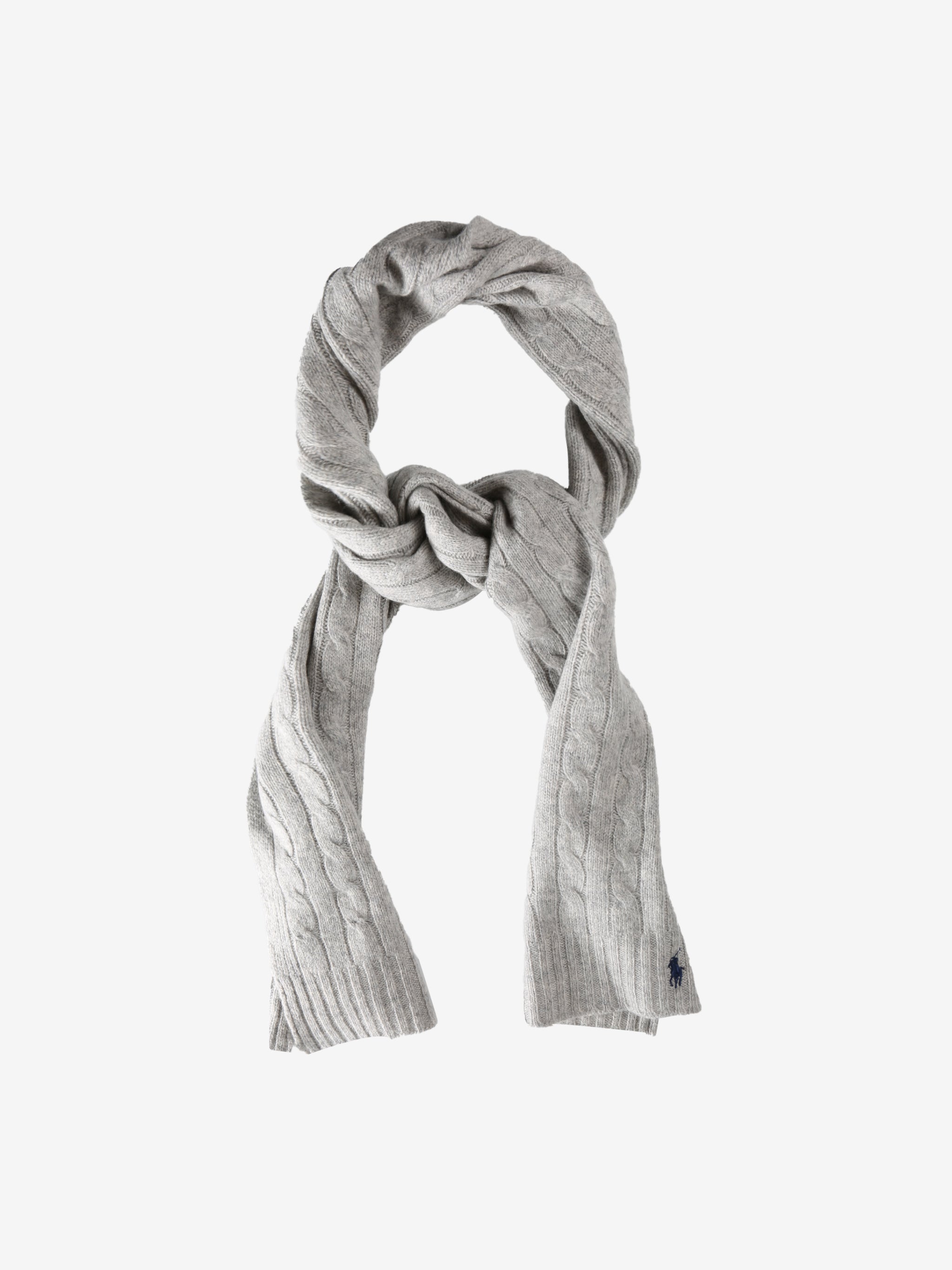 Grey scarf, front view