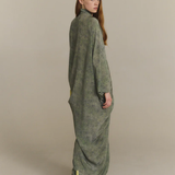 Green dress,full body view