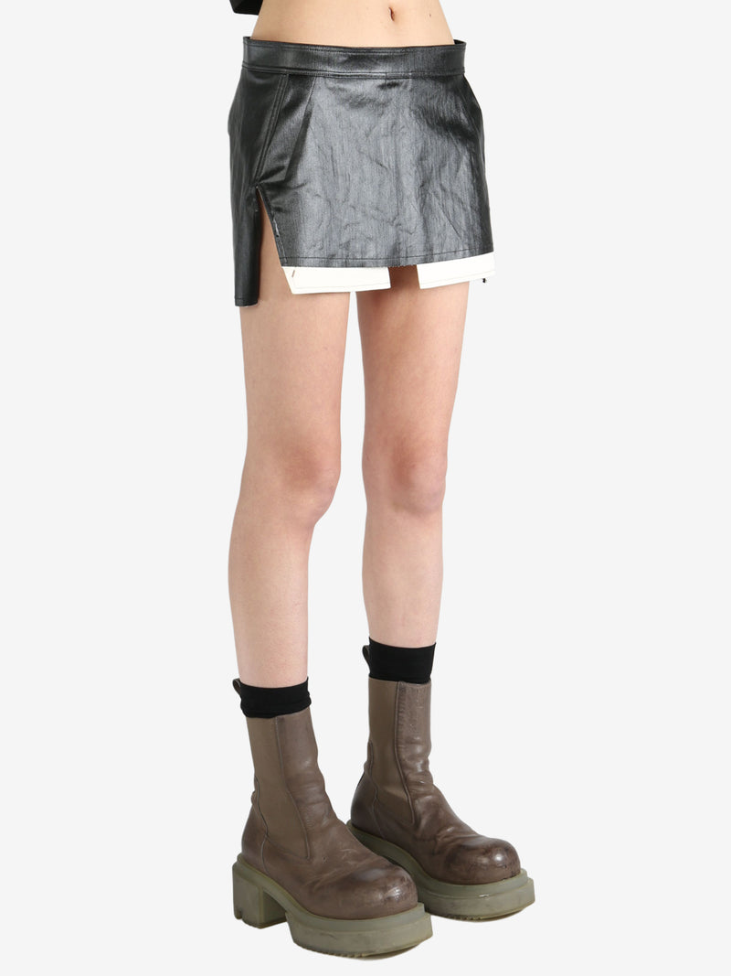 RICK OWENS - Women Gonna In Denim Fog Cutoff Mini