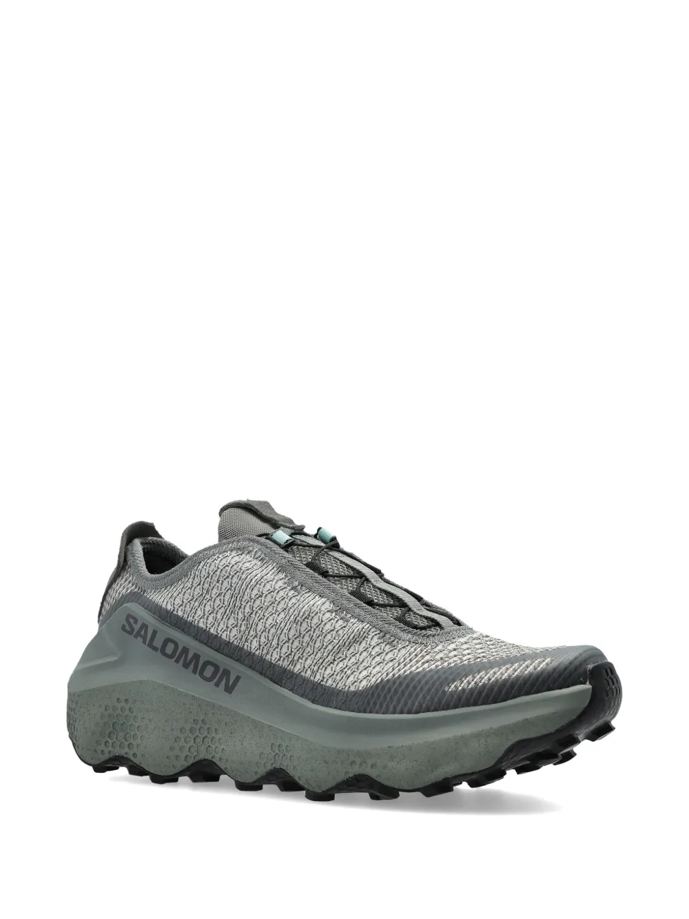 Grey sneakers, side view