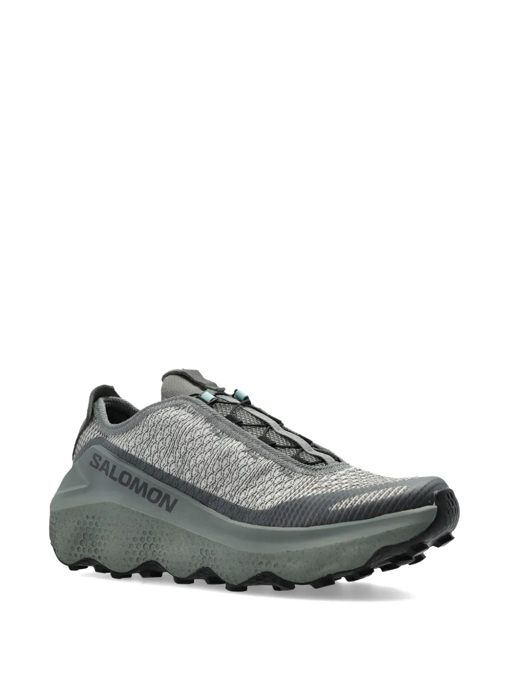Grey sneakers, side view
