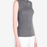 Grey shirt worn by a person, showing the shirt fit