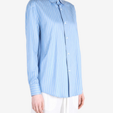 Blue shirt, front view