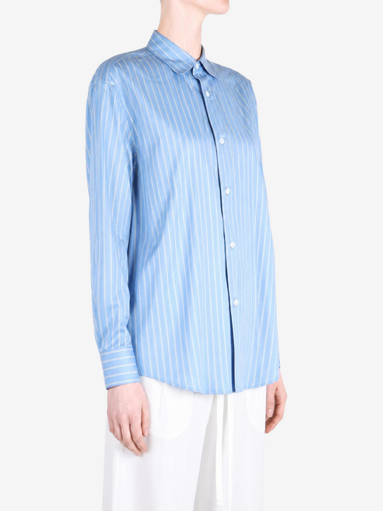 Blue shirt, front view