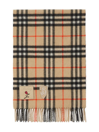 BURBERRY - Unisex 168X30 Appled Badges Medium Check Scarf