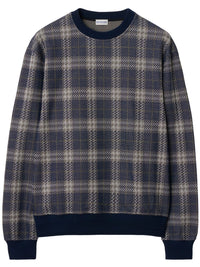 BURBERRY - Men Jacquard Check Crew Neck Top