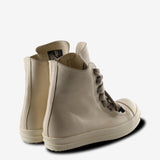 White sneakers, back view