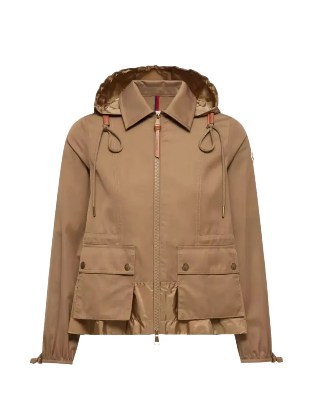 Brown jackets-coats, front view