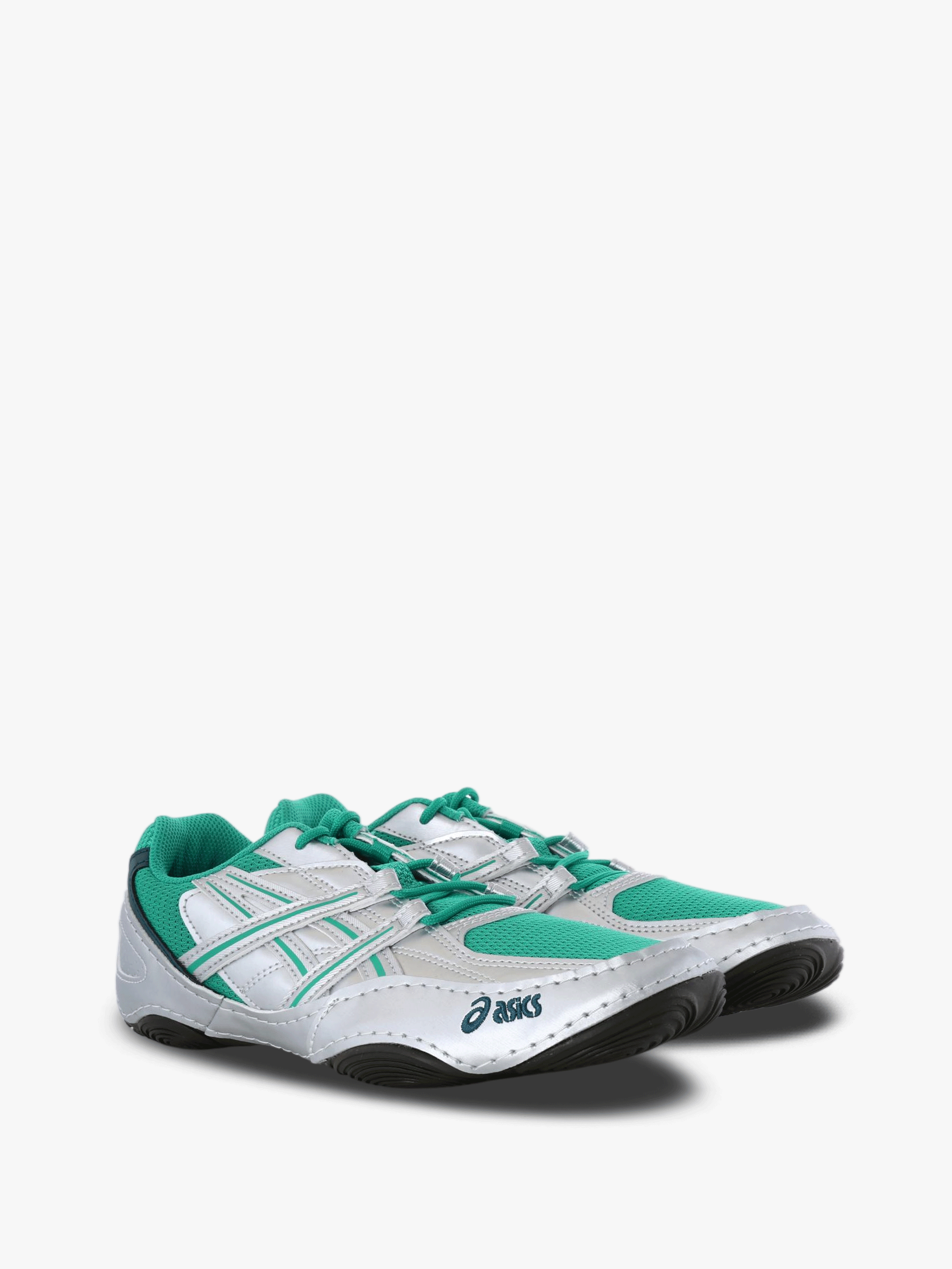 Green shoes, front view