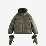 Green jacket, front view