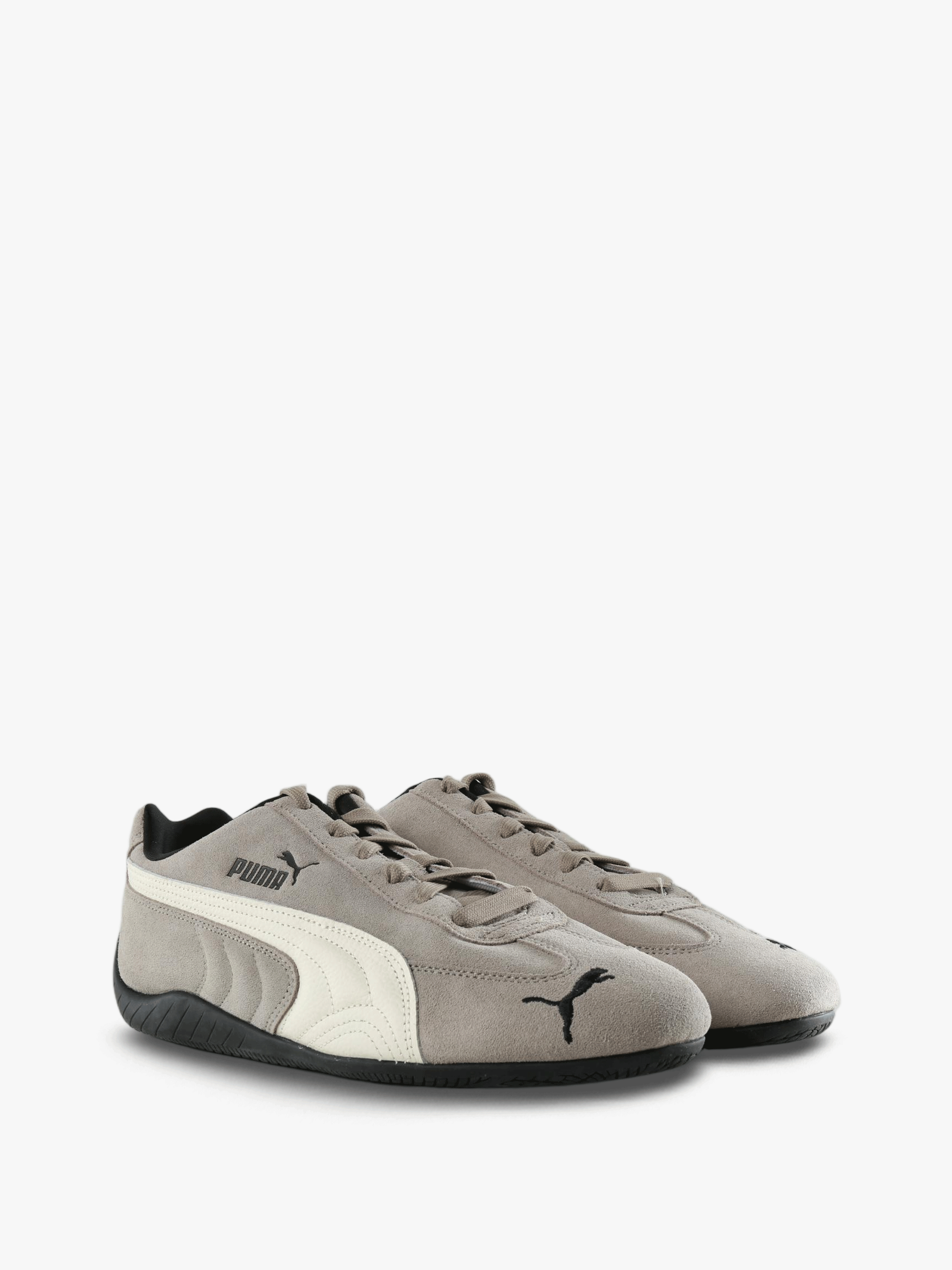 Grey shoes, front view