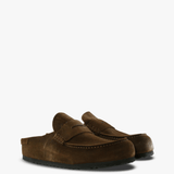Brown sandals, front view