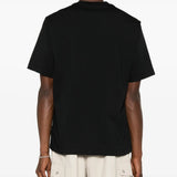 Black t-shirt, full body view