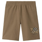 Brown shorts, front view