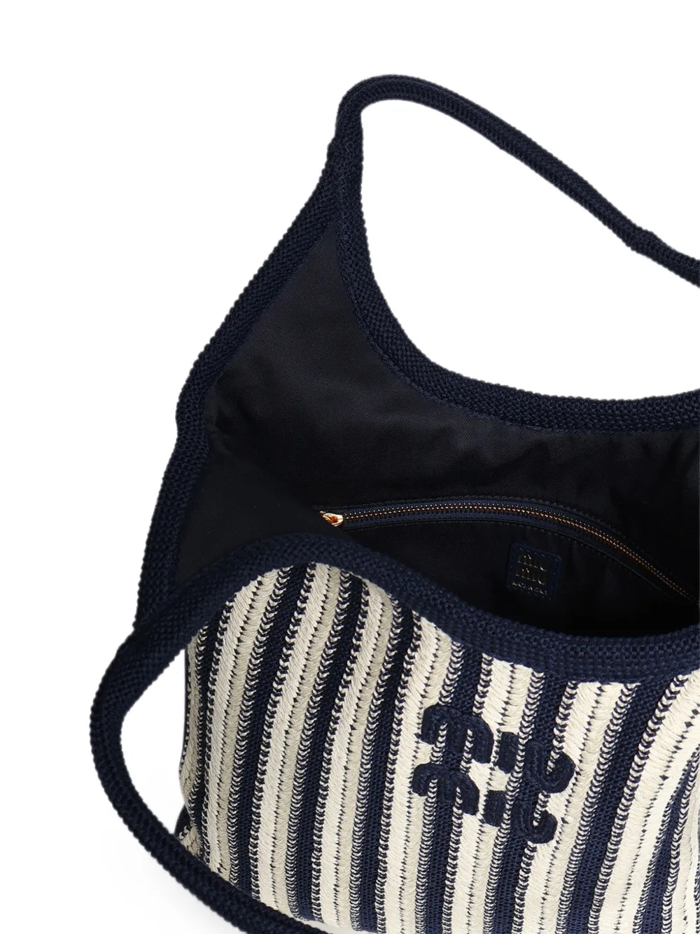 Blue bag, front view