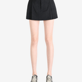 Black shorts, full body view
