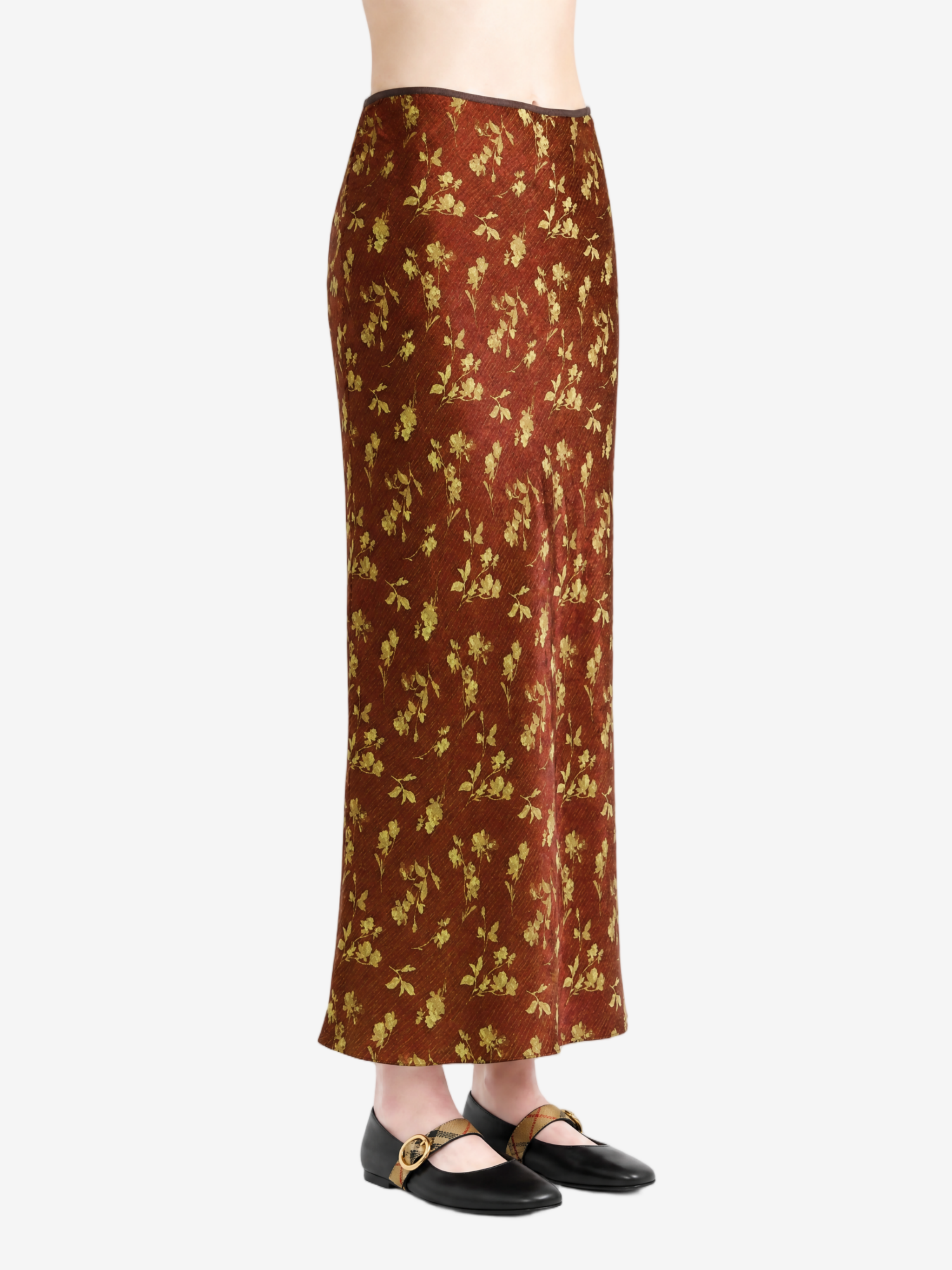 Brown skirt, front view