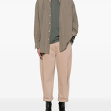 Grey shirt, full body view