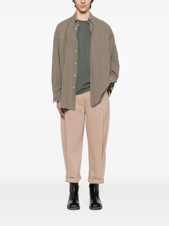 Grey shirt, full body view