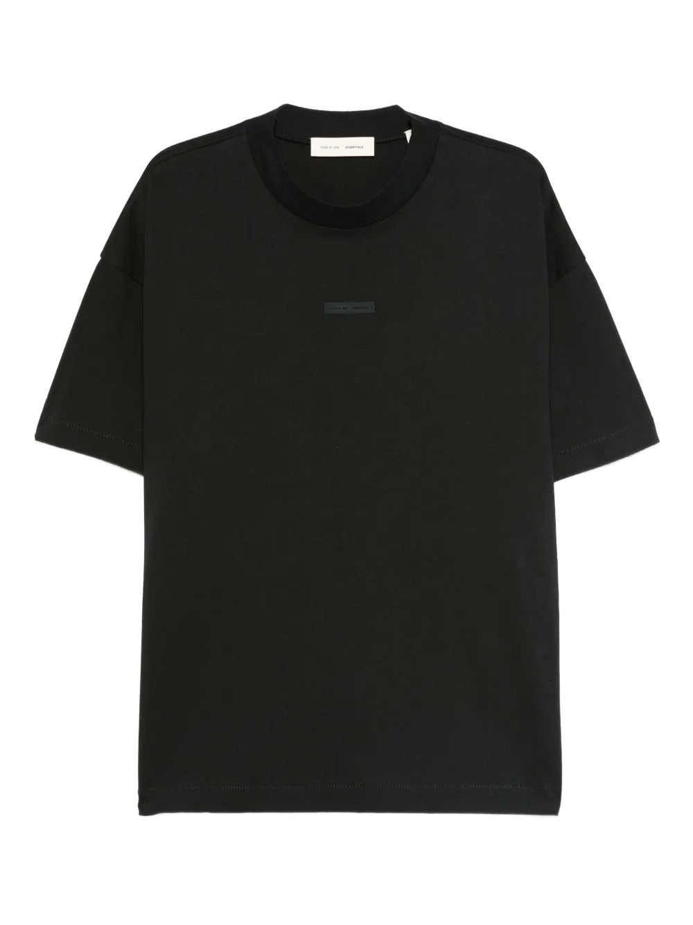 Black t-shirt, front view