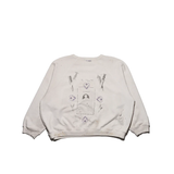 White hoodie, front view