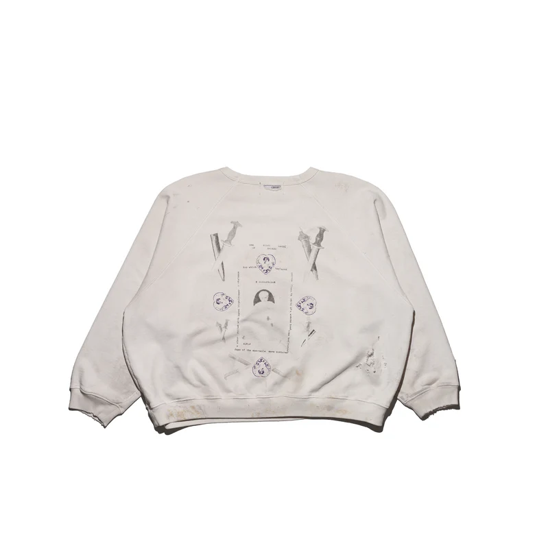 White hoodie, front view