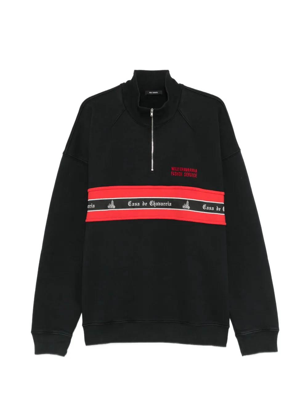 Black sweater, front view