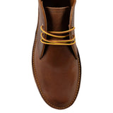 Brown boots, front view