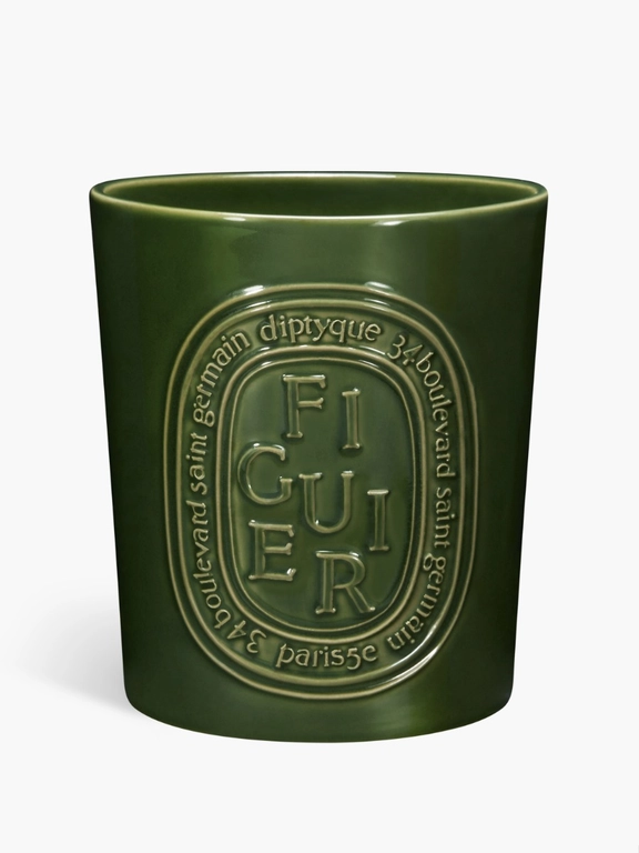 Green candle, front view