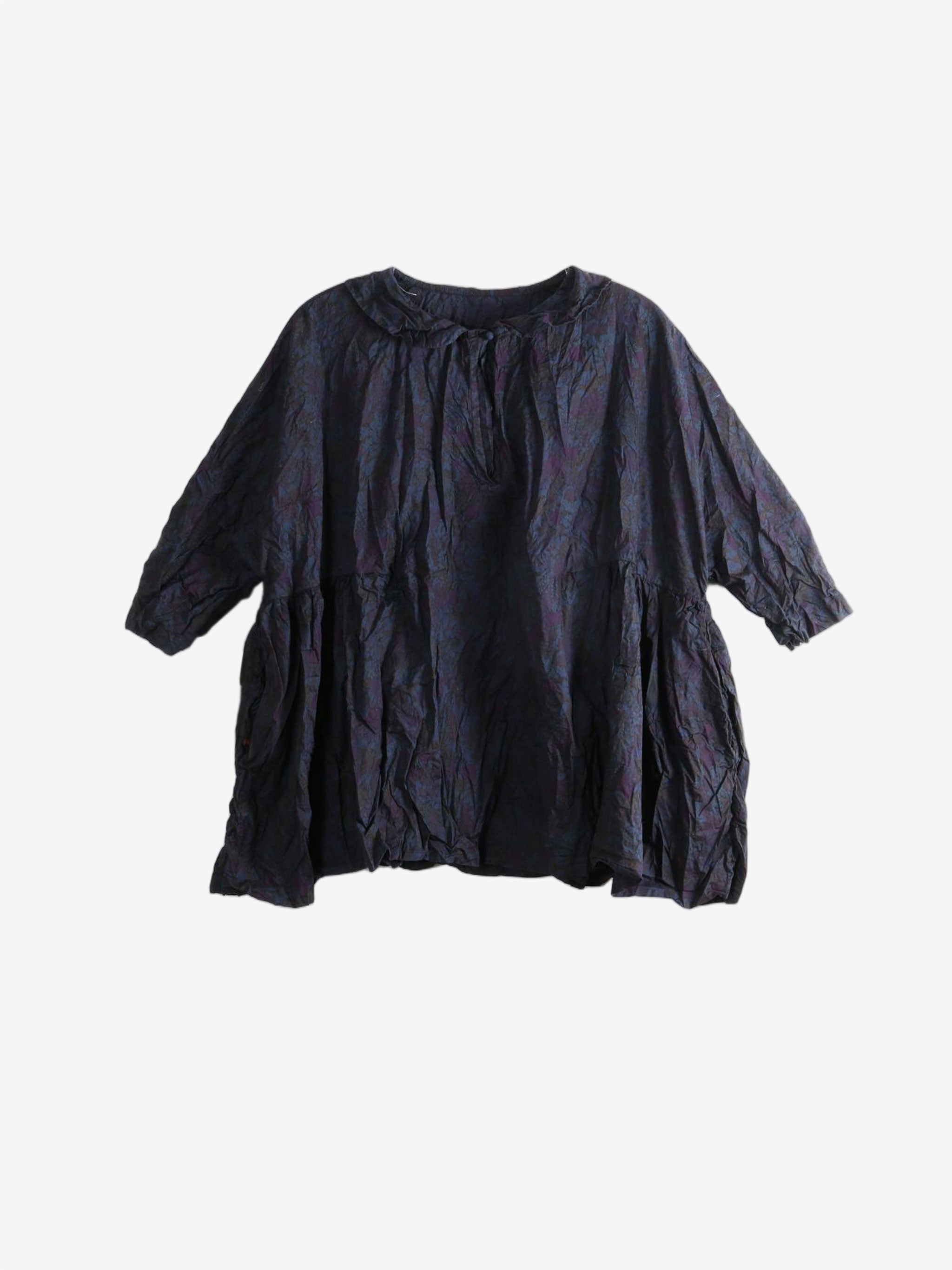 Navy shirt, front view