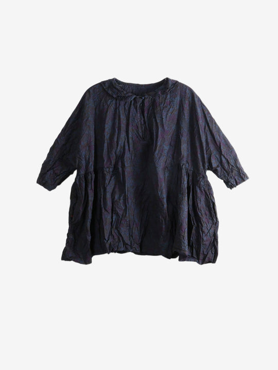 Navy shirt, front view