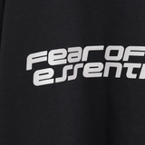 Close up of black top ,showing texture of the recycledpoly fabric