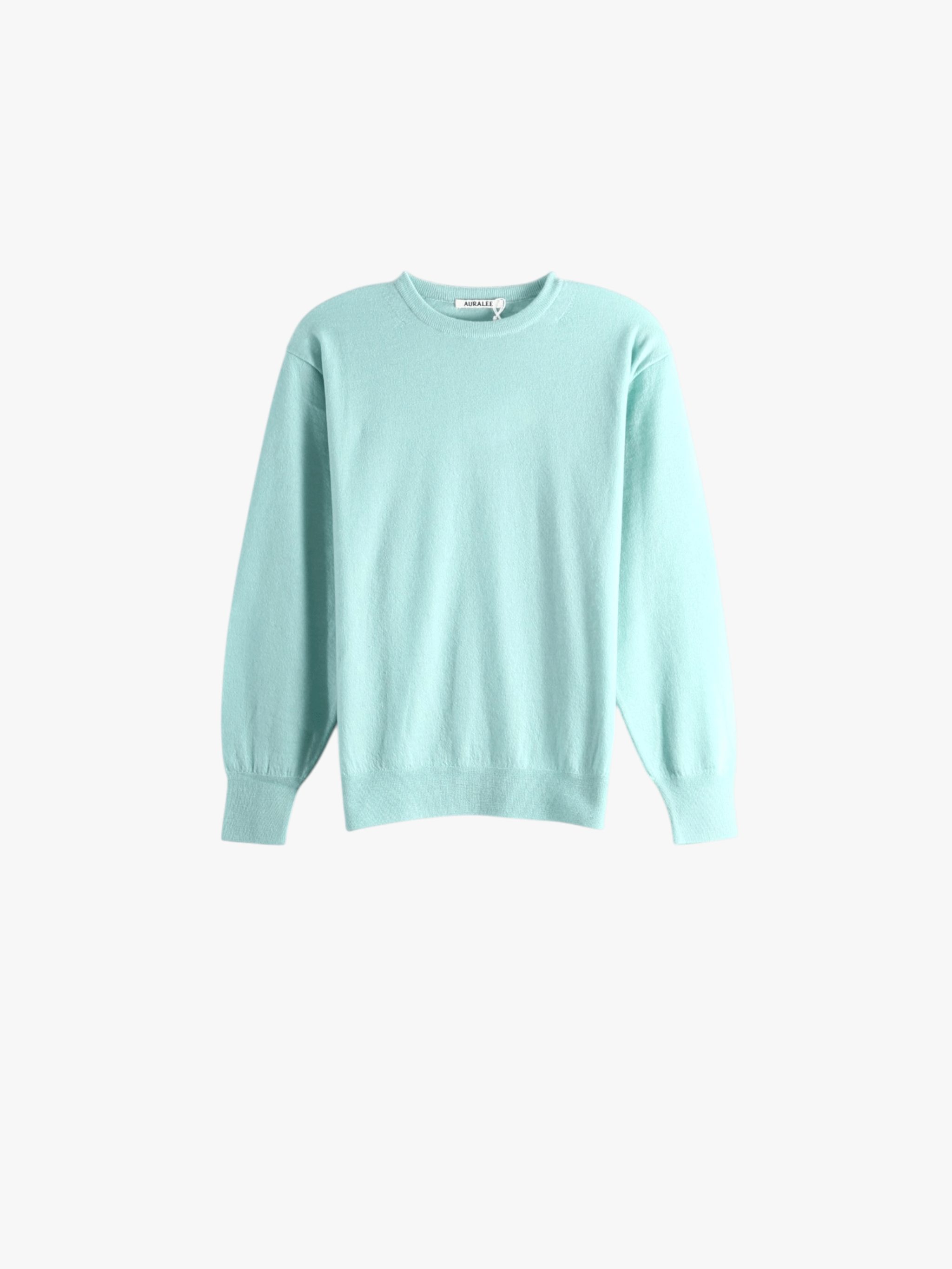 Green knitwear, front view