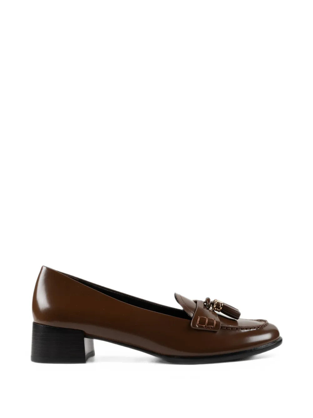 Brown flats, side view