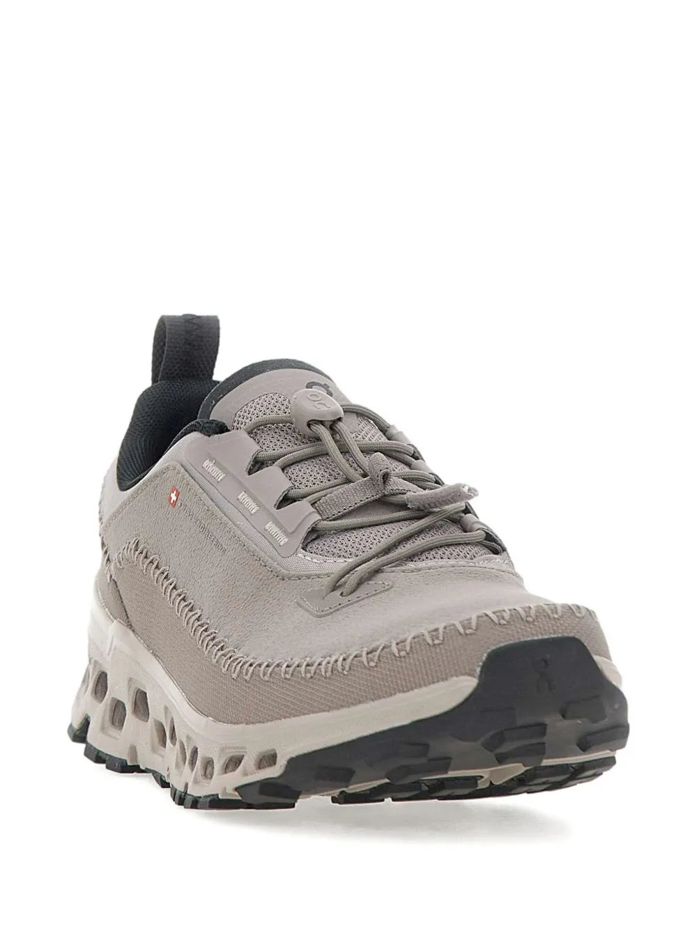 Grey sneakers, side view