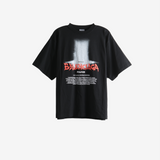 Black t-shirt, front view