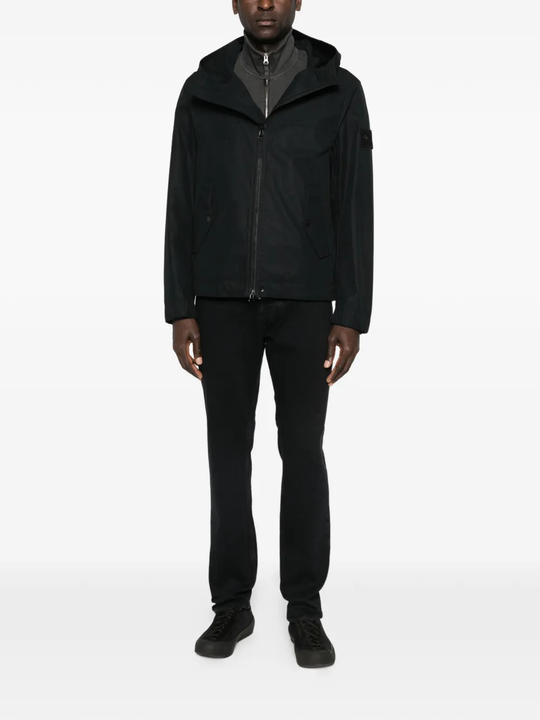 Grey jacket, full body view