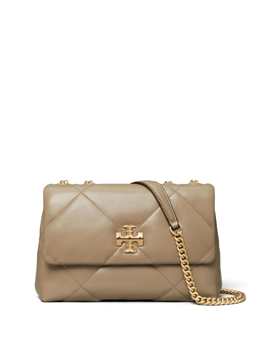 Tan bags, front view