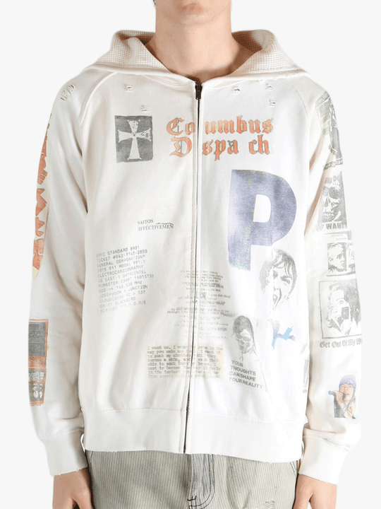 White sweats worn by a person, showing the sweats fit