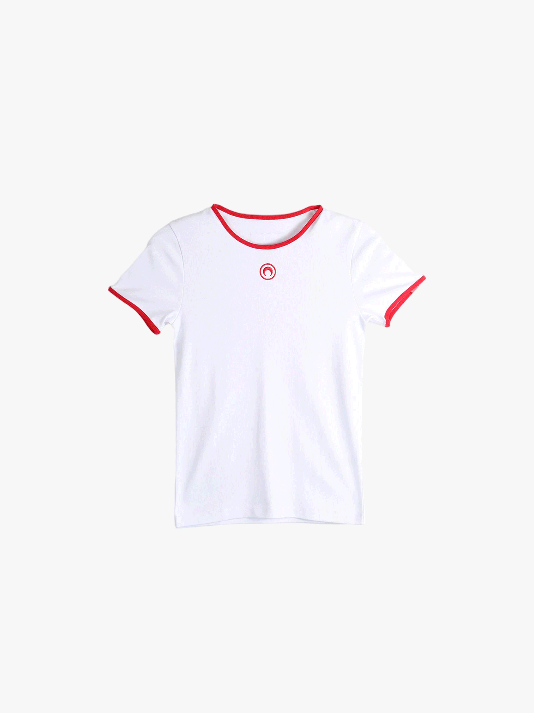 White t-shirts, front view