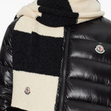Tan scarf worn by a person, showing the scarf fit