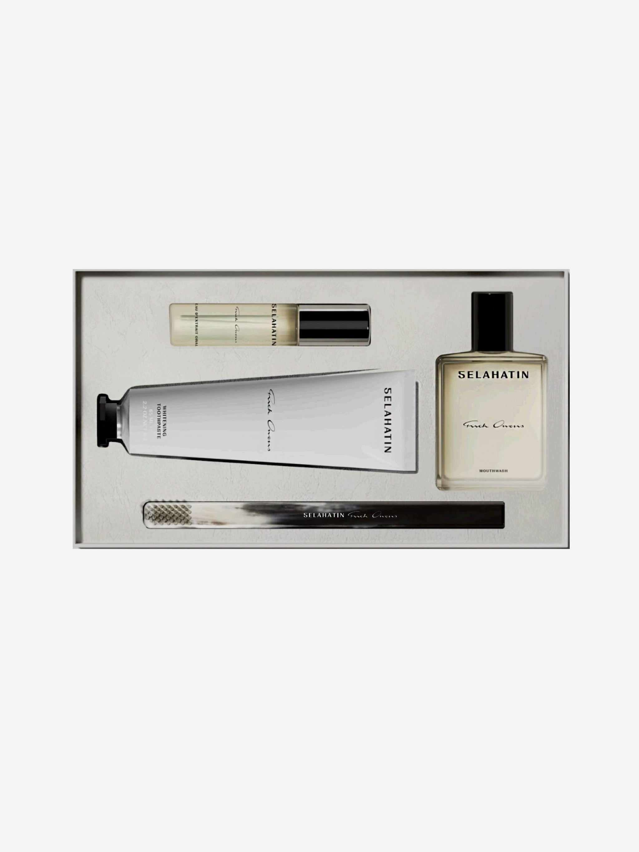 Travel set, front view