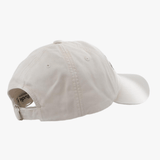 Tan hat, back view